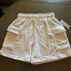 NWT Women's white cargo shorts